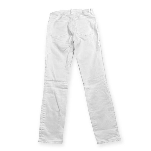 ABERCROMBIE & FITCH Women’s White Simone High Rise Ankle Skinny Jeans Size 6 / 2 - Picture 2 of 4